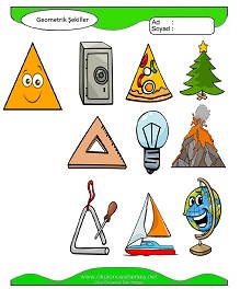Geometrik Şekiller Çalışma Sayfaları